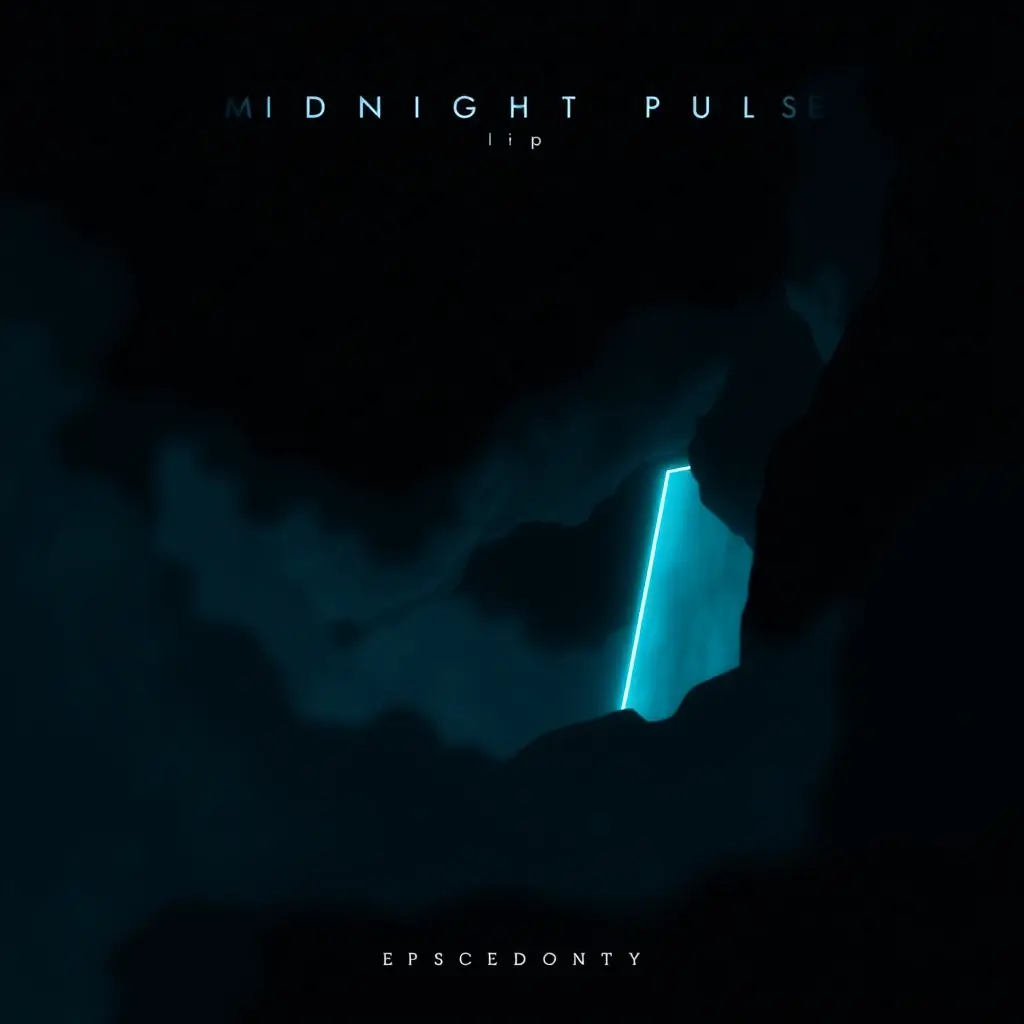 EP art for 'Midnight Pulse', featuring a dark, cinematic visual with layered imagery and subtle animations.